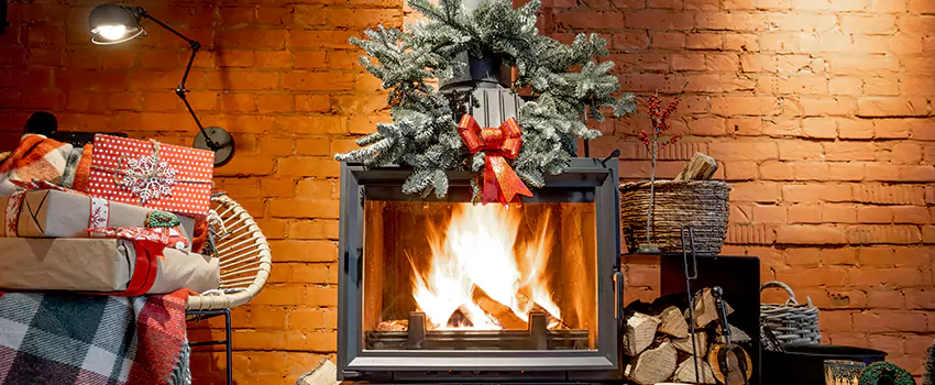 Travis Industries Linear Gas Fireplace Installation in Horizon City, Texas